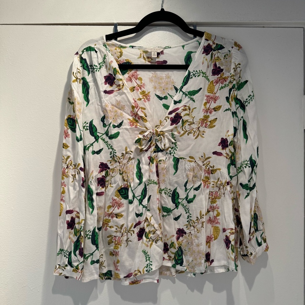 Lucky Brand Malia Peasant Top
